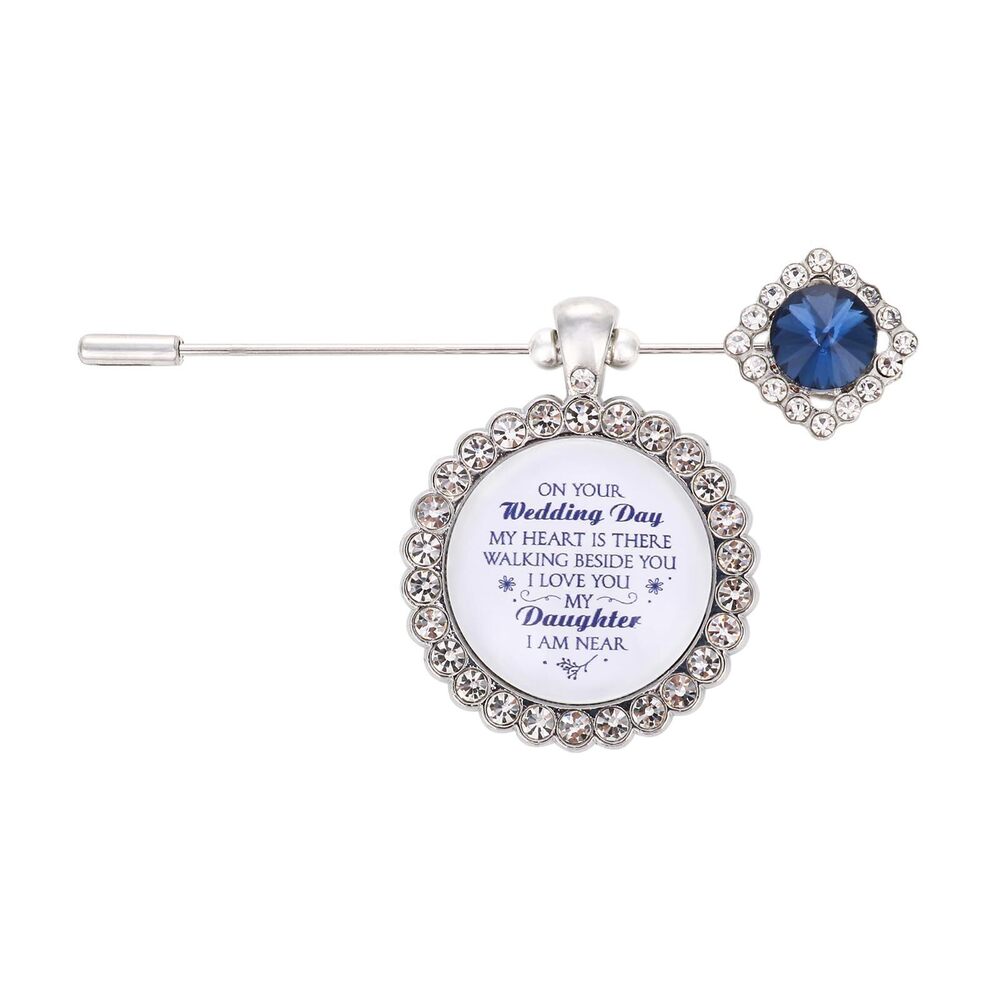 6322 Something Blue Gift for Bride Bouquet Charms for Wedding Memory